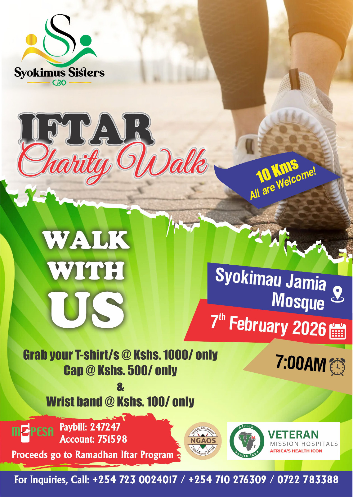 Syokimau Charity Walk to Raise Funds for Ramadhan Food Aid