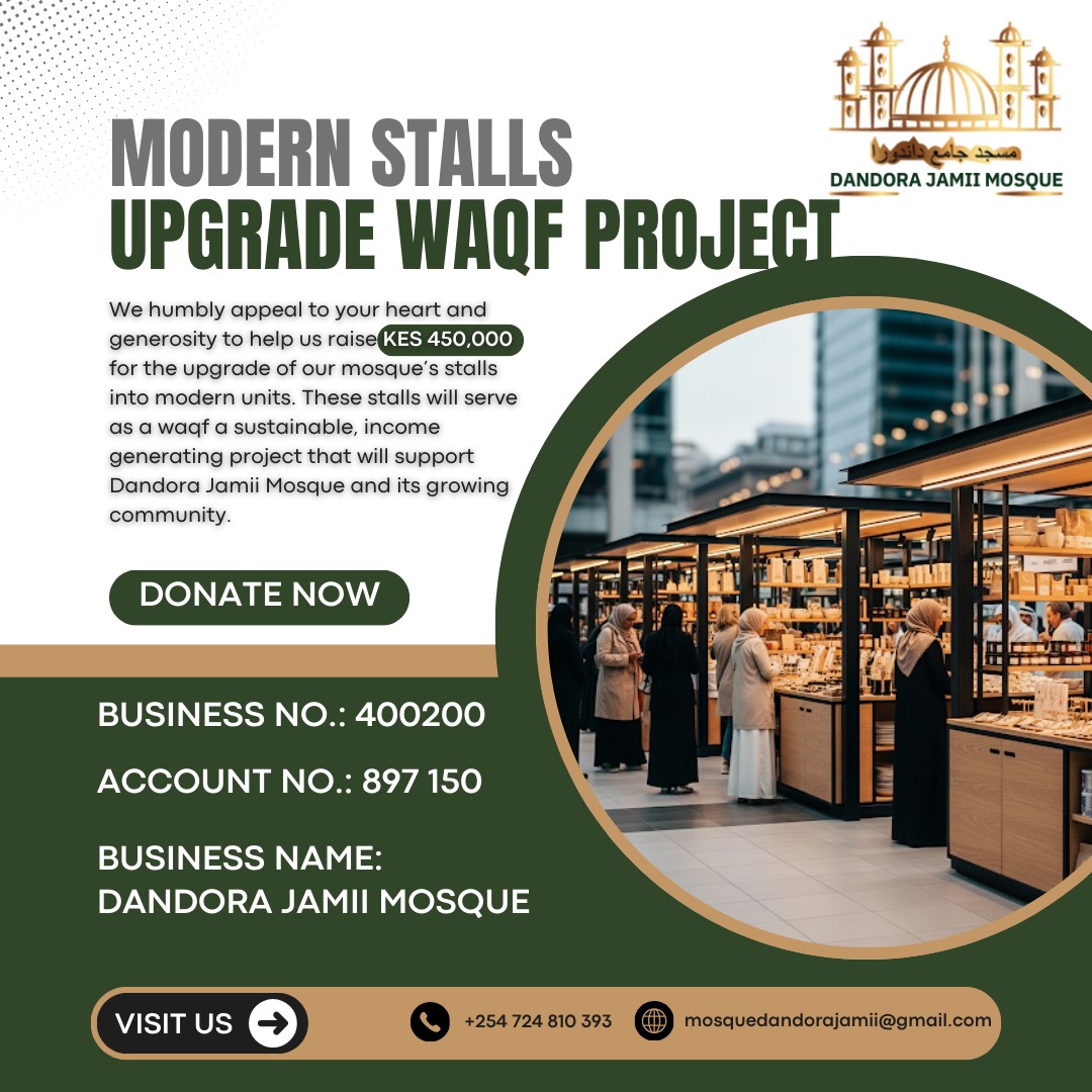Dandora Jamii mosque appeal for Waqf project